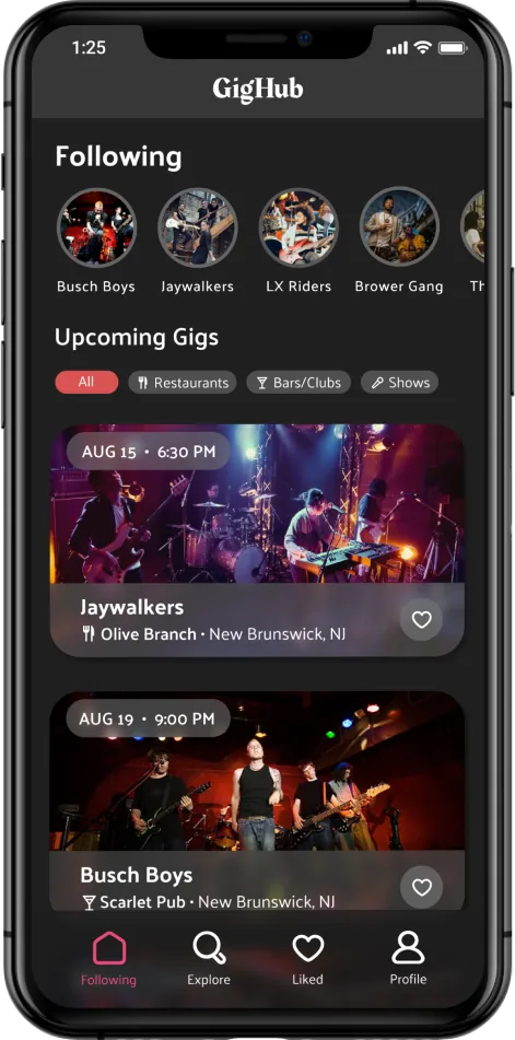 Home screen